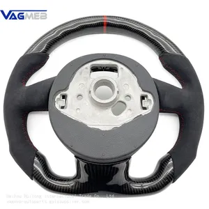 For Audi A3 A4 A5 A6 A7 Q3 Q5 Q7 Alcantara Carbon Fiber MultiFunction S/ RS Logo Steering Wheel Base Assembly thumbnail-4