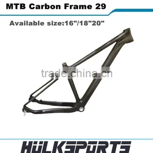 Wholesale Full Carbon Mountain Bicycle Frames 3K/UD 29er Mtb Bike Frame Set Carbon Mtb Frame Cheap thumbnail-2