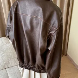 European and American Autumn and Winter New Women's Clothing, American Retro Old Money Style, Stylish and Stylish Jacket, Motorcycle Suit Jacket thumbnail-3