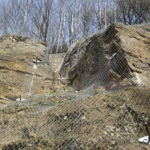 SNS High Tensile Steel Wire Mesh Chain Link Slope Protection Net China Supplier for Slope Stabilization thumbnail-5