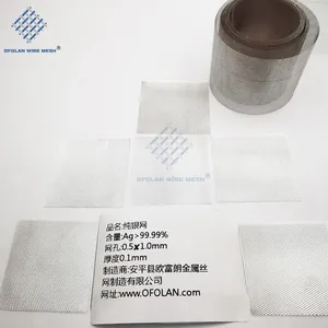 Silver Plate Mesh Silver Foil Mesh Battery Silver Mesh Electrode Silver Skeleton Mesh Silver Plate Stretching thumbnail-5