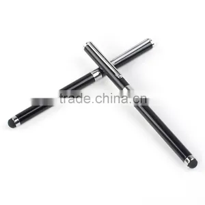 Promotional Slim Metal Black Pen Touch Pen thumbnail-1