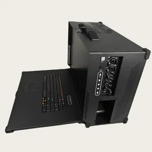 Industrial Computer 17.3-Inch/21.3-Inch Flip-Down Portable Case Ruggedized Metal Construction Supports ATX Motherboards thumbnail-4