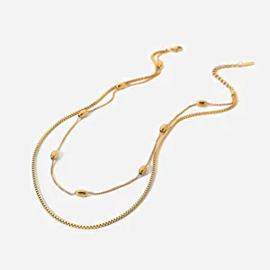 Scratch Resistant Stainless Steel Necklace With Titanium Nitride Barrier Layer thumbnail-1