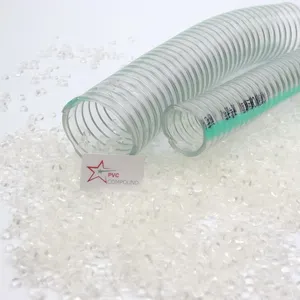 Marine Grade PVC Granules Super Soft Clear Garden Hose Pressure Spray Modified PVC High Compounding Particle Grains Pellet Form thumbnail-2