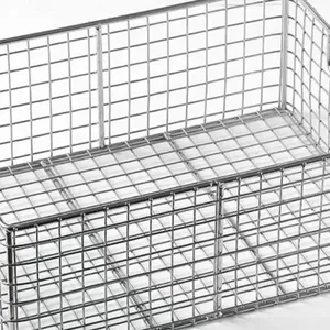 Heavy Duty Stainless Steel Wire Basket 2.5mm Wire 100kg Load Capacity for Manufacturing thumbnail-3