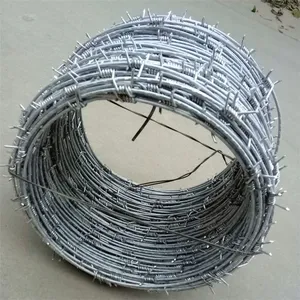 Hot Dip Galvanized Barbed Wire is Suitable for Farm Enclosure and Villa Walls thumbnail-1