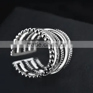 Pave Diamond Four Line Ring, Pave Diamond Jewelry Manufacturer, Wholesaler From India Jaipur thumbnail-3