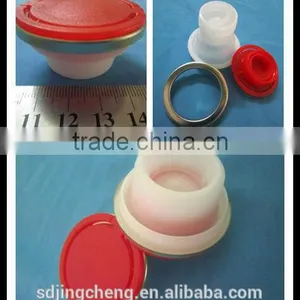42mm Plastic Caps / Spout Cap / Oil Tin Can Cap With Metal Ring thumbnail-2