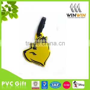 2 Colors PVC Rubber Luggage Tag for Christmas Promotion Gifts thumbnail-1