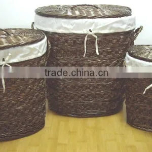 Goldlion Willow & Seagrass Baskets With Handles &liner thumbnail-1