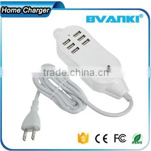 2016 Trending Products 25W 5A 6 Ports Wall Usb Tablet Charger for Mobile Phone for Iphone6 Bulk Buy From China Free Sample Supplier's Choice thumbnail-2