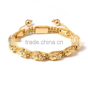 2016 Top Sales& High Quality 18K Gold Plated Bangles Buddha Head Bracelet Jewellery thumbnail-1
