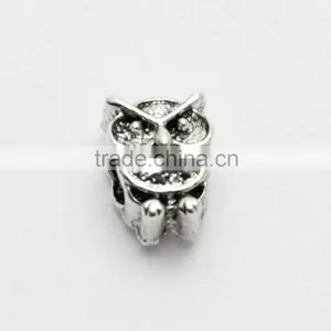 Creative Owl Metal Beads With Hole, DIY Lead Free Nickle Free Bracelets & Necklaces Zinc Alloy Beads Accessories thumbnail-5