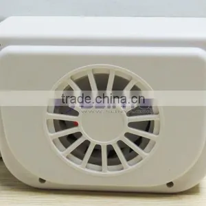 White 1W Solar Auto Vent Car Fan Cooler thumbnail-4