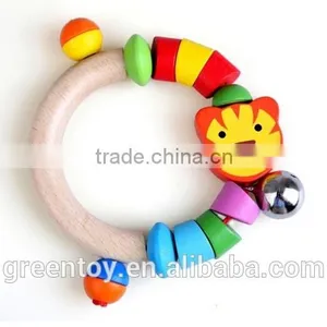 Wooden Ring Bell Kids Gift Baby Toy thumbnail-1