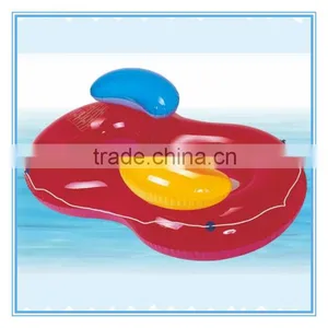 Inflatable Double Beach Chair, Floating Double Chair With Back Cushion thumbnail-1