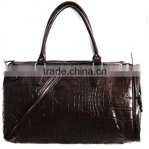 Crocodile Leather Carrier Bag for Men Leather Garment Bag Leather Shoe and Bag Set thumbnail-2