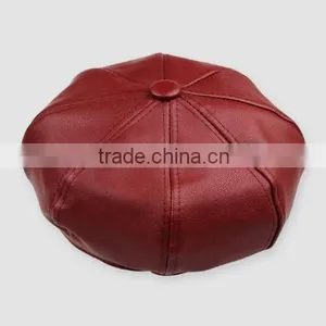 2016 Girls Multi-panel PU Baseball Cap,leather Cap thumbnail-4