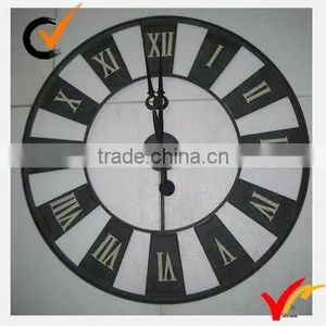 Antique French Metal Wall Clock thumbnail-1
