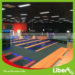 With Spider Tower Blue Color Safe High Quality Big Commercial Trampoline For Adults Indoor Trampoline Park thumbnail-5