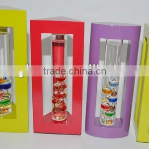 Various Shapes Wood Framed Galileo Thermometer thumbnail-1