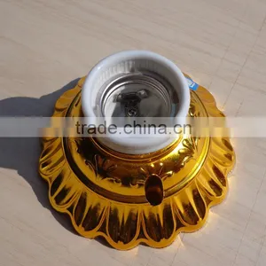 E27lamp Holder ,Gold Roundles Lamp Base Lanterns Base thumbnail-1