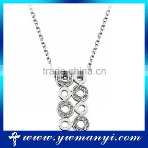 Latest Desing Silver Pendant Necklace Jewelry Fashion Crystal Necklace Supplier's Choice thumbnail-1