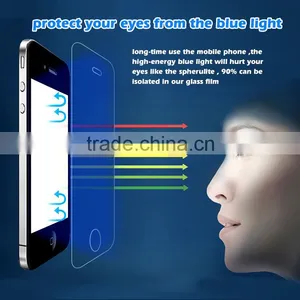 100% Genuine Eyes Care Silk Screen Tempered Glass Anti-blue Screen Protector for Iphone Phone Screen Protector thumbnail-1