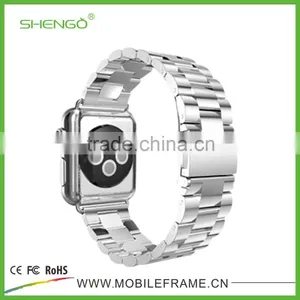 Stainless Steel Metal Strap Watch Band for Apple Watch With Band Adapter thumbnail-1