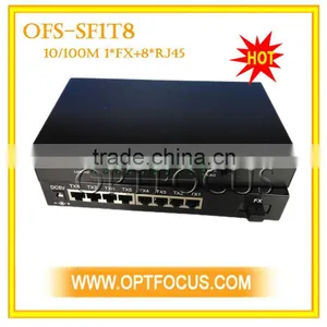 8 Ports Gigabit Ethernet Optical Fiber Switch thumbnail-1