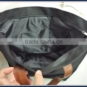 Canvas Tote Bag With pu Leather Handles thumbnail-3