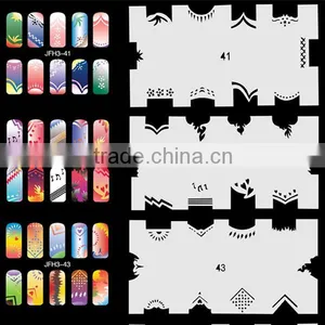 20 Sheets/Lot 240 Different Designs Airbrush Nail STENCIL Template Set No.3 thumbnail-1