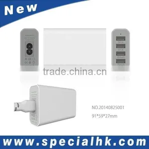 Wholesale 5v 1A 4 Ports Portable Micro USB Charger With AU EU US UK Plug thumbnail-1
