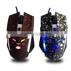 Computer USB Wired Optical LED Game Mouse 3200 DPI With Metal Base thumbnail-2