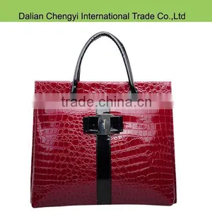 Newest Alligator Pattern Red Exquisite pu Women Bag thumbnail-1