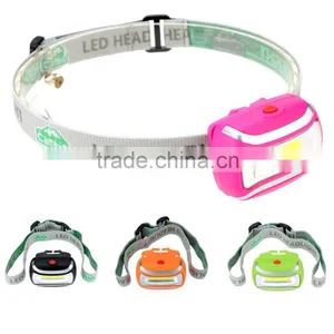 Mini 3 Modes Waterproof 400Lm LED Flashlight Outdoors Headlight Headlamp Head Light Lamp Torch Lanterna With Headband thumbnail-1