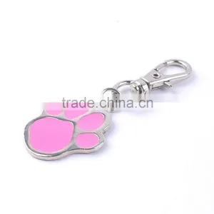 Wholesale Multi Color Metal Paw Printed Zinc Alloy Pet ID Tags Pendant Charms thumbnail-3