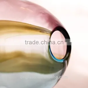 Colored Glass Vases Home Decoration thumbnail-3