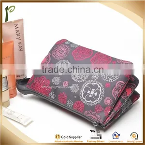 Popwide 2015 Wholesales Flower Pattern Design High Quality Cheap Polyester Cosmetic Travel Handbag thumbnail-5