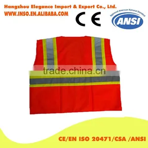 2016 Latest Design Hot Sale in Canada High Visibility Safety VEST With Pockets ANSI/ISEA 107-2010 thumbnail-2