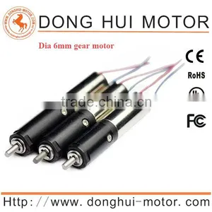 6mm Plastic Mini Geared dc Motor for Lock Robot Toy thumbnail-1