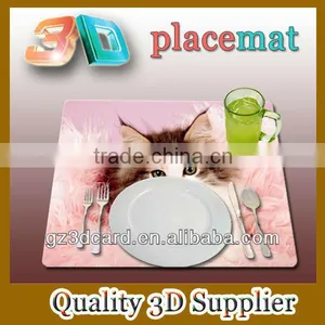 Custom Lenticular Plastic 3D Placemats of Animal thumbnail-1