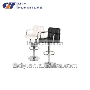 Modern Kitchen PU Leather Bar Chair With Armrest thumbnail-1