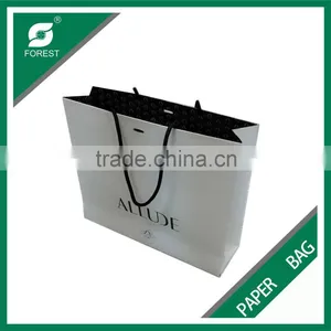 CUSTOM PRINTED WHITE COLOR PAPER BAG WITH LOGO thumbnail-5