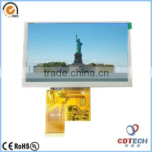 High Luminance 400cd 5 Inch 800x480 Tft Lcd Display 40PIN With Touch Panel thumbnail-1