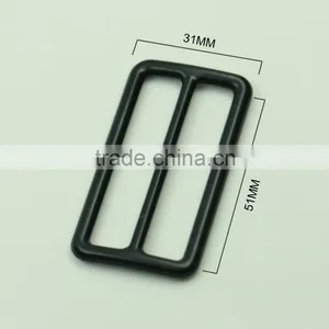Wholesale Nickel Free Zinc Alloy Metal Black Slide Buckle for Belt 38mm thumbnail-3