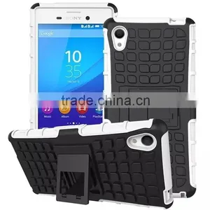 Shockproof Hybrid Rubber Stand Phone Case For Sony Xperia M4 Aqua thumbnail-4