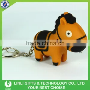 Promotional Led Horse Key Chain With Sound thumbnail-1