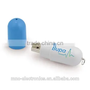 Medicine Promotional Gift Plastic Material Personalized Logo Brand Printing Pill Shaped Usb Flash Memory Pen Drive Supplier's Choice thumbnail-1